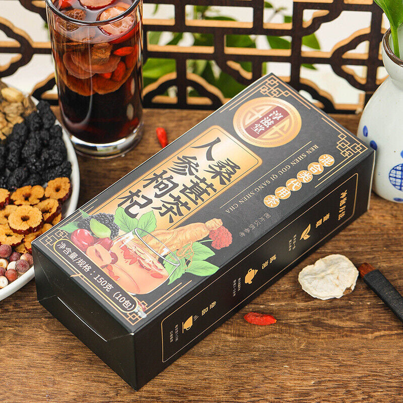 5Box Kidney Tea Formula Ginseng Six Treasure Tea, Kidney Tea Chinese Herbal Tea