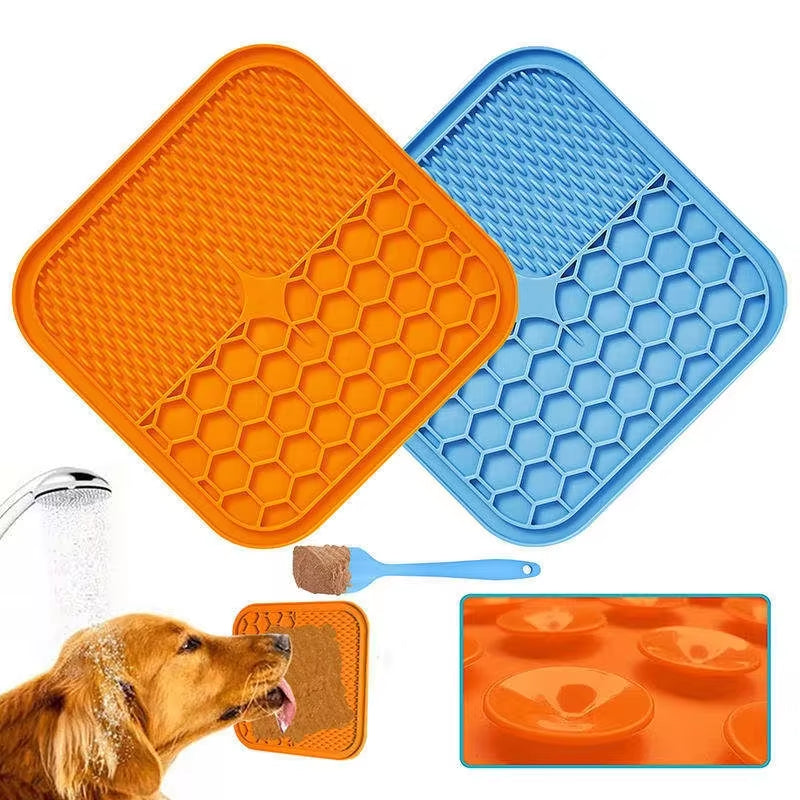 Pet Wet and Dry Food Bowl, Slow Food Tray with Suction Cup, Dog Licking Pad, Custom, Factory Price