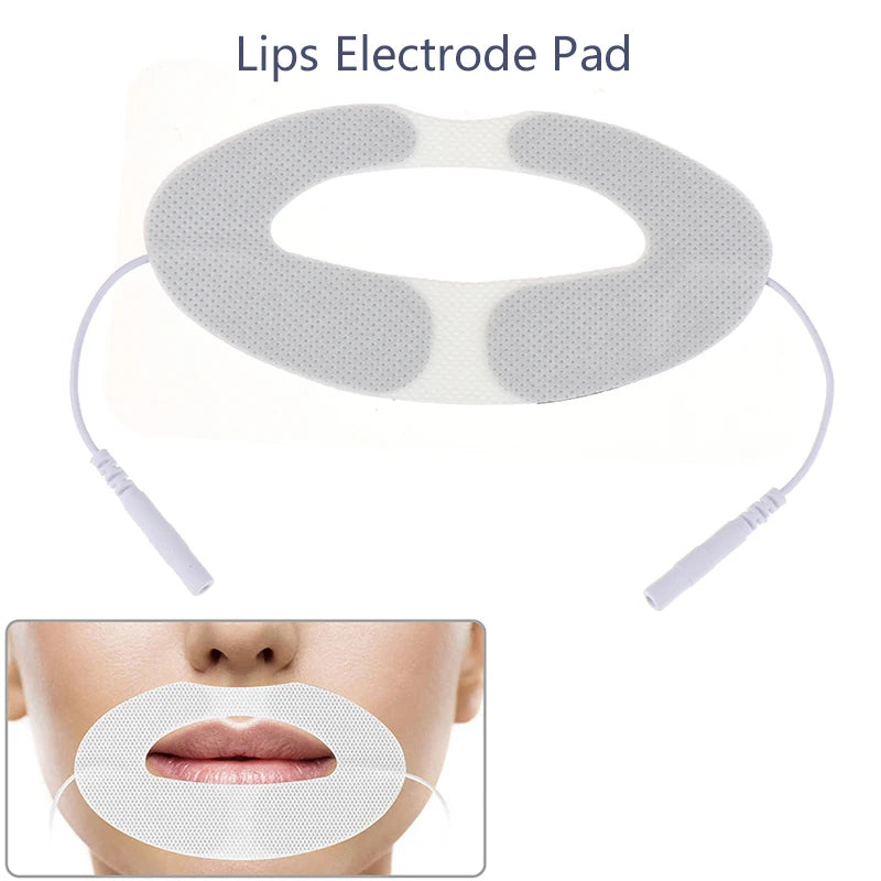 4Pcs EMS Muscle Stimulator Electrode Pads for Facial Lifting Face Massager Tens Acupuncture Digital Electronic Pulse