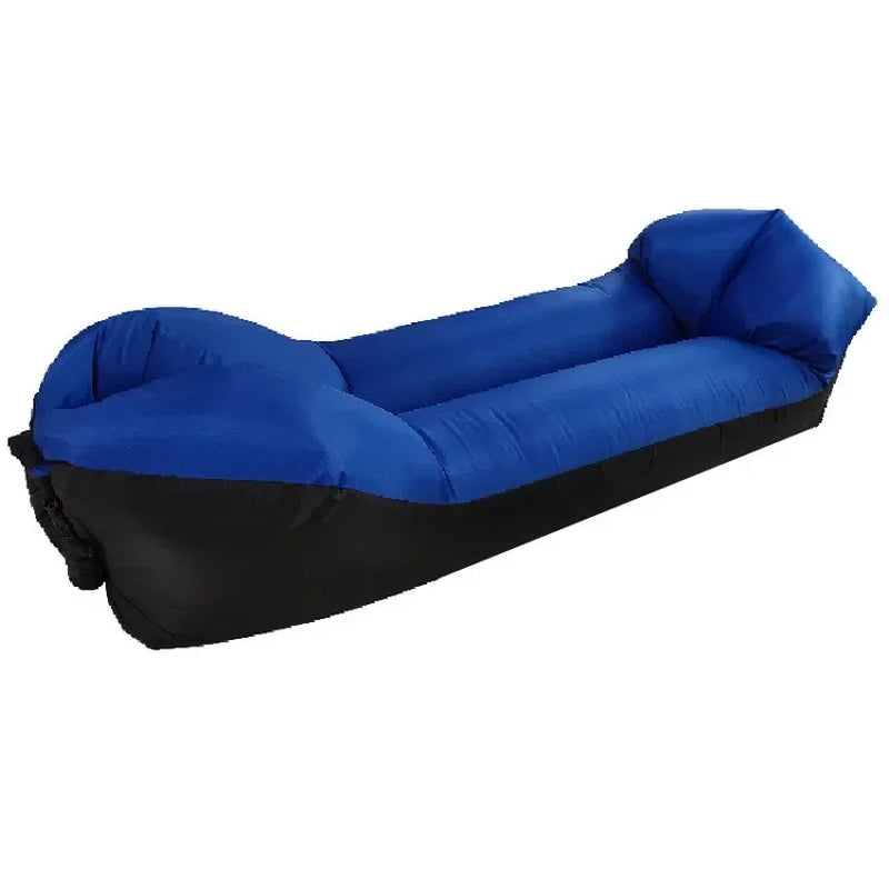 2024Trend Outdoor Products Fast Infaltable Air Sofa Bed Good Quality Sleeping Bag Inflatable Air Bag Lazy Bagbeach Sofa 240*70Cm