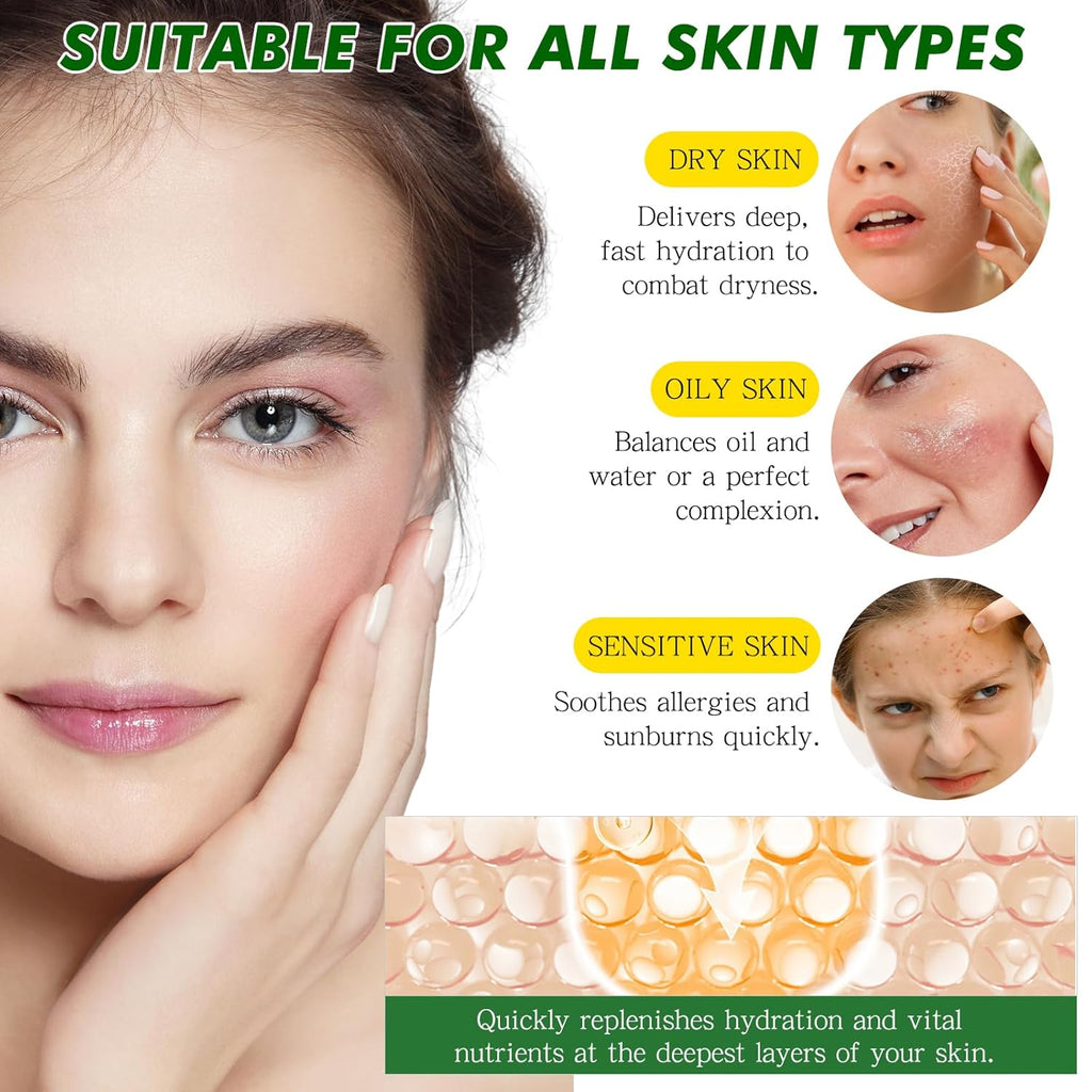 Snail Mucin 92% Repair Serum, Hydrating Snail Mucin Cream with Collagen, Daily Face Gel Moisturize for Dry,Pimples, Barrier,And Sensitive Skin,Tested Animals Free-100 G/3.52 Oz