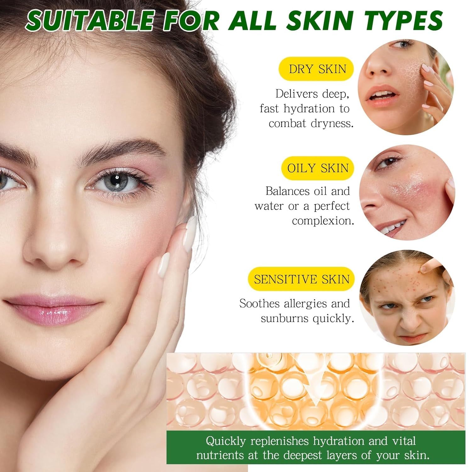 Snail Mucin 92% Repair Serum, Hydrating Snail Mucin Cream with Collagen, Daily Face Gel Moisturize for Dry,Pimples, Barrier,And Sensitive Skin,Tested Animals Free-100 G/3.52 Oz
