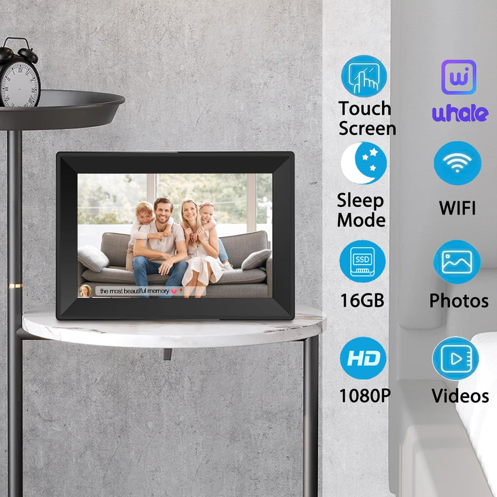 10.1" Wifi Digital Photo Frame with Touch Screen & HD IPS Display