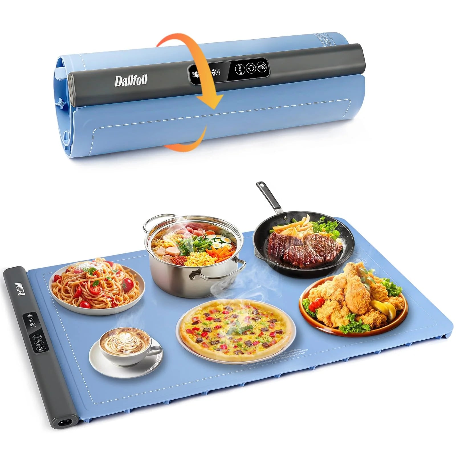 Electric Food Warming Tray with 3 Modes