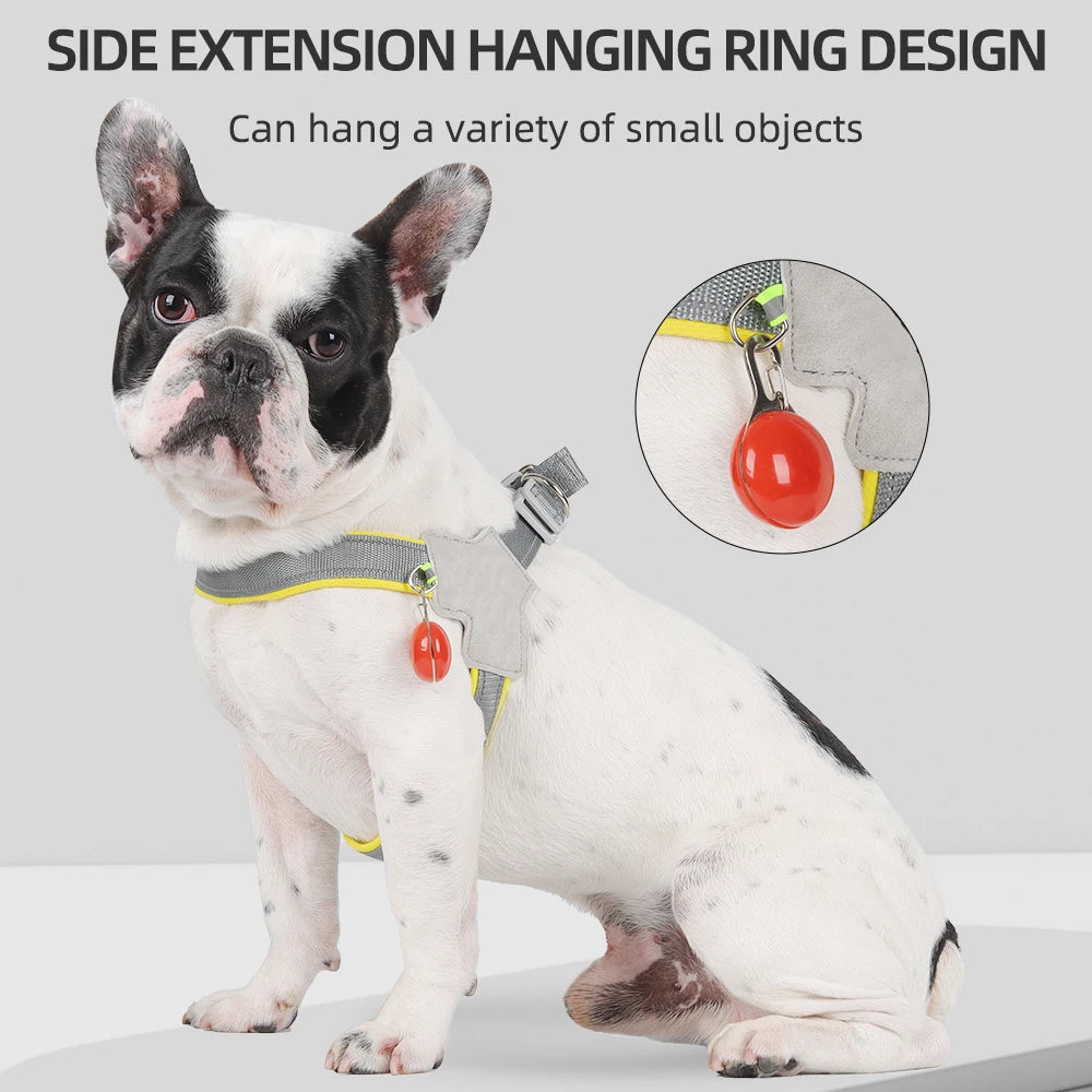 Summer No Pull Dog Harness Puppy Breathable Chest Strap for Small Medium Dogs Cats Travel Walking French Bulldog Pet Accessories