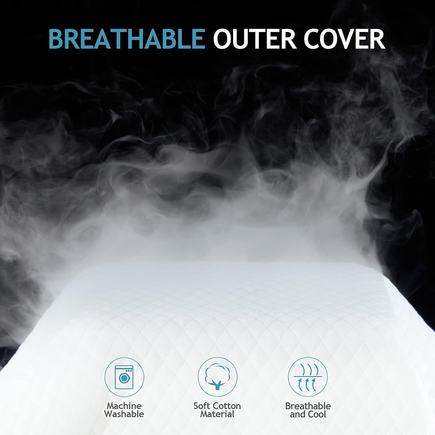 Memory Foam Pillow, Neck Support Pillows for Sleeping, Ergonomic Orthopedic Contour Cervical Pillow Pain Relief, Cooling Gel Bed Side and Back Sleepers, Standard XL Size