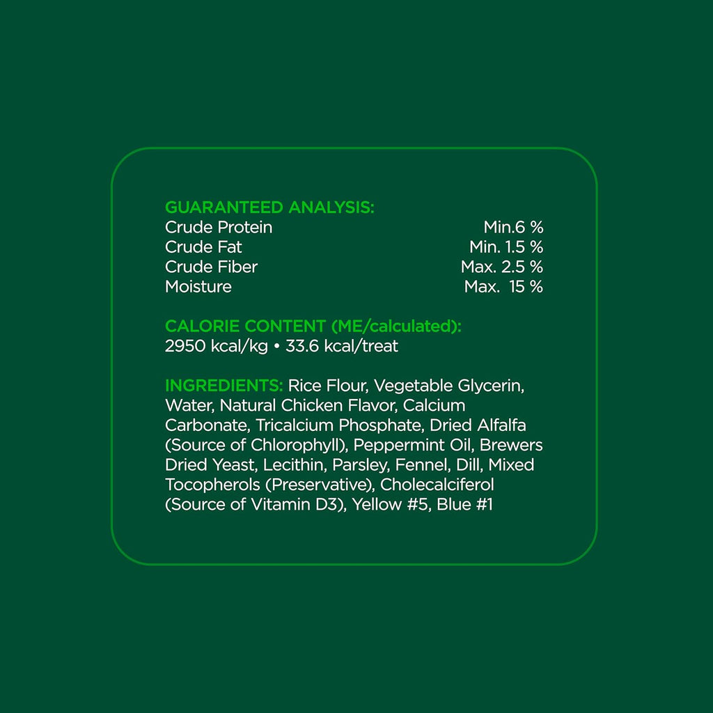 Dental Chews for Dogs, 40 Count, Vet-Recommended Mint-Flavored Treats for Tiny/Small Dogs 5-24 Lbs, Dental Bones Clean Teeth, Fight Bad Breath, and Removes Plaque and Tartar