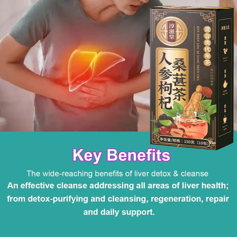 5Box Kidney Tea Formula Ginseng Six Treasure Tea, Kidney Tea Chinese Herbal Tea