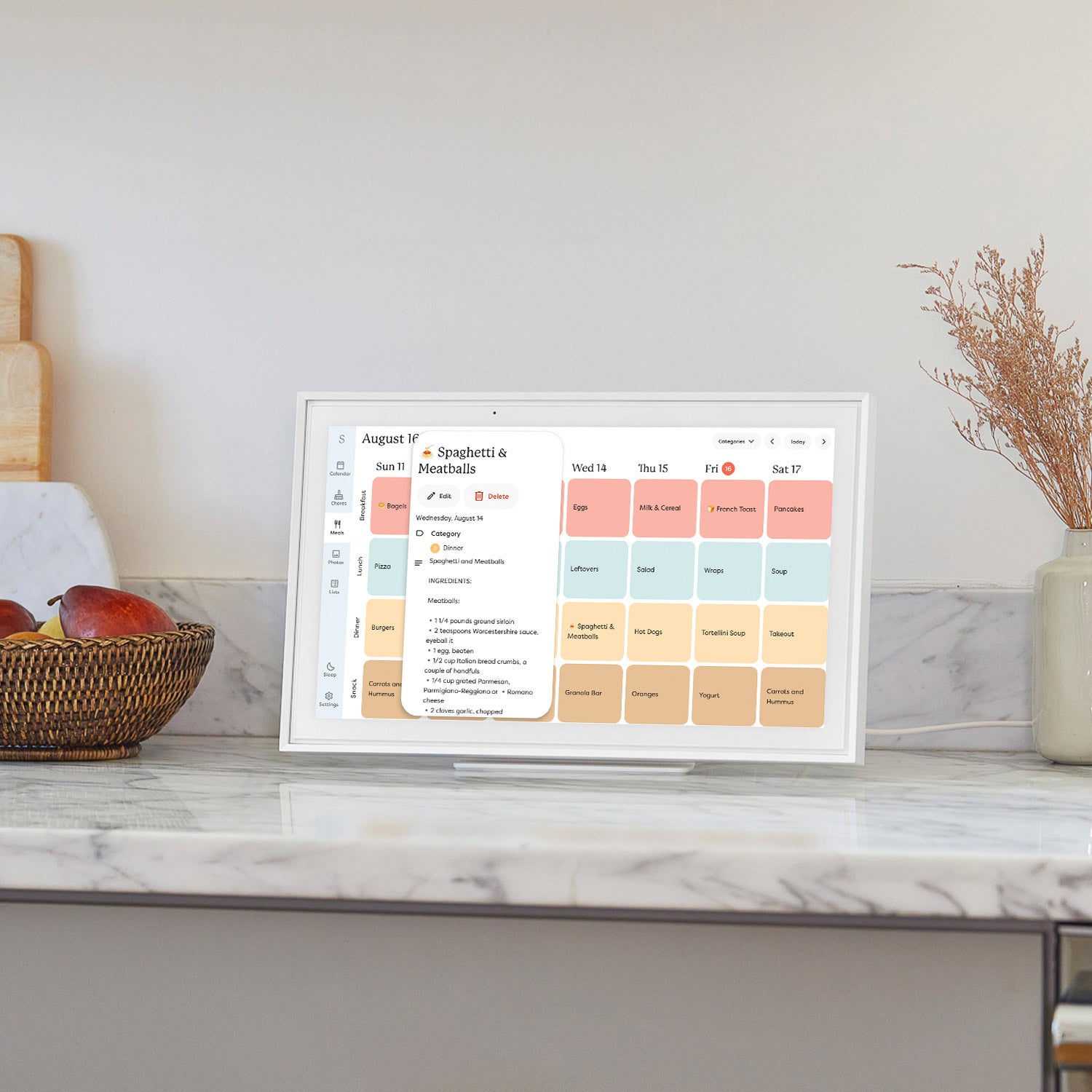 15" Smart Touchscreen Calendar and Organizer