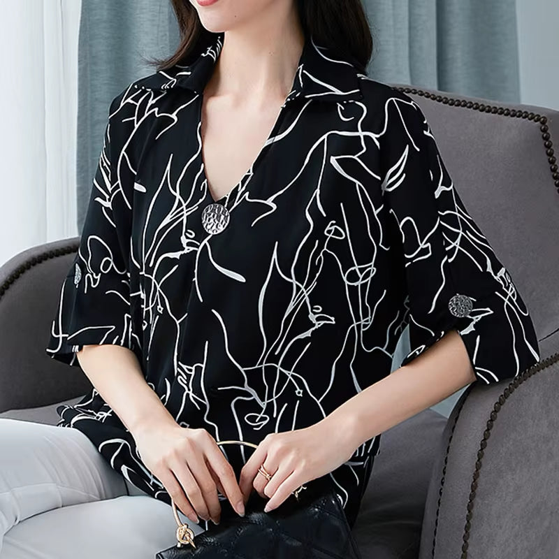 Oversized Tunic Women'S T-Shirts Female Clothing Tees Tops plus Size Women'S Clothes Chiffon Shirt Top Tee Women Clothing Sales