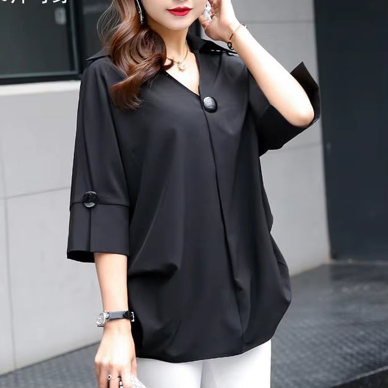 Oversized Tunic Women'S T-Shirts Female Clothing Tees Tops plus Size Women'S Clothes Chiffon Shirt Top Tee Women Clothing Sales