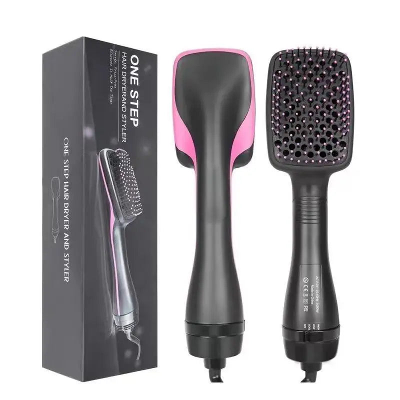 Professional Salon One-Step Hair Dryer and Hot Air Brush Electric Fast Heating Blow Dryer Brush Straightening Comb