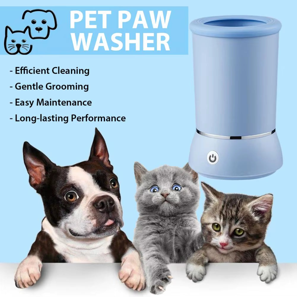 Dog Paws Cleaner Cup Paw Brush Automatic Pet Dog Paw Washer Quickly Wash Dirty Paw Pet Brush for Small Medium Large Dogs Cats