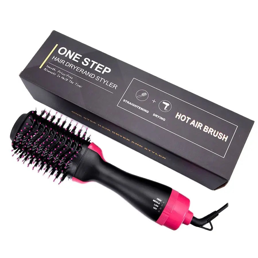 Hair Dryer Brush &Volumizer Adjustable Hair Dryer Styler One-Step Hot Air Brush for Straightening Curling Drying Combing Styling