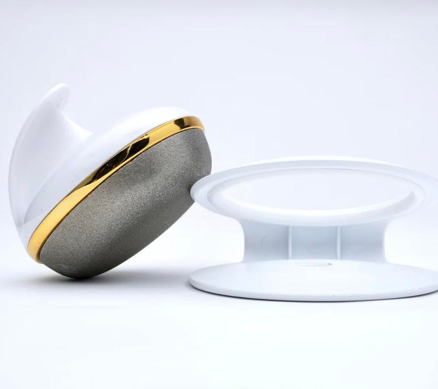 FIRMAGLOW Body by Luxene Beauty - Handheld with Diamond Microdermabrasion Surface Designed for the Skin on the Body. Comfortable Ergonomic Grip