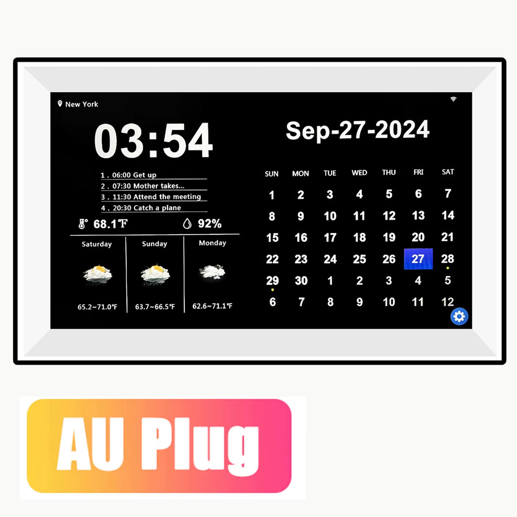 15.6 Inch Digital Calendar Touch Screen Smart Clock WIFI Family Memo Desktop Digital Calendar and Day Planner Medicine Calendar