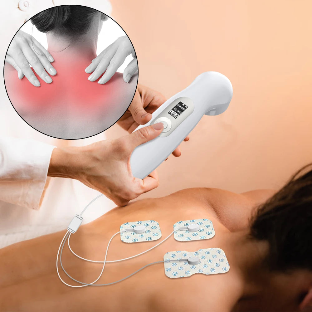 Handheld Ultra Sound Therapy Ultrasonic Muscle Recovery Tens Fisioterapia Machine Red Light Therapy Device Body Massager