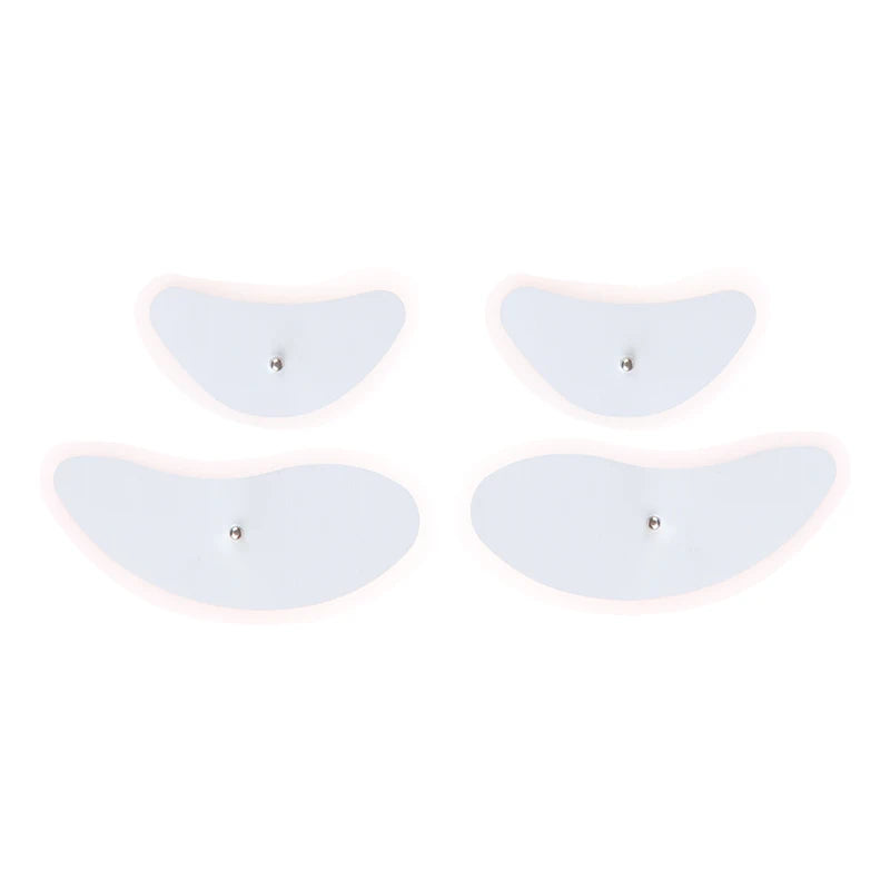 4Pcs EMS Muscle Stimulator Electrode Pads for Facial Lifting Face Massager Tens Acupuncture Digital Electronic Pulse