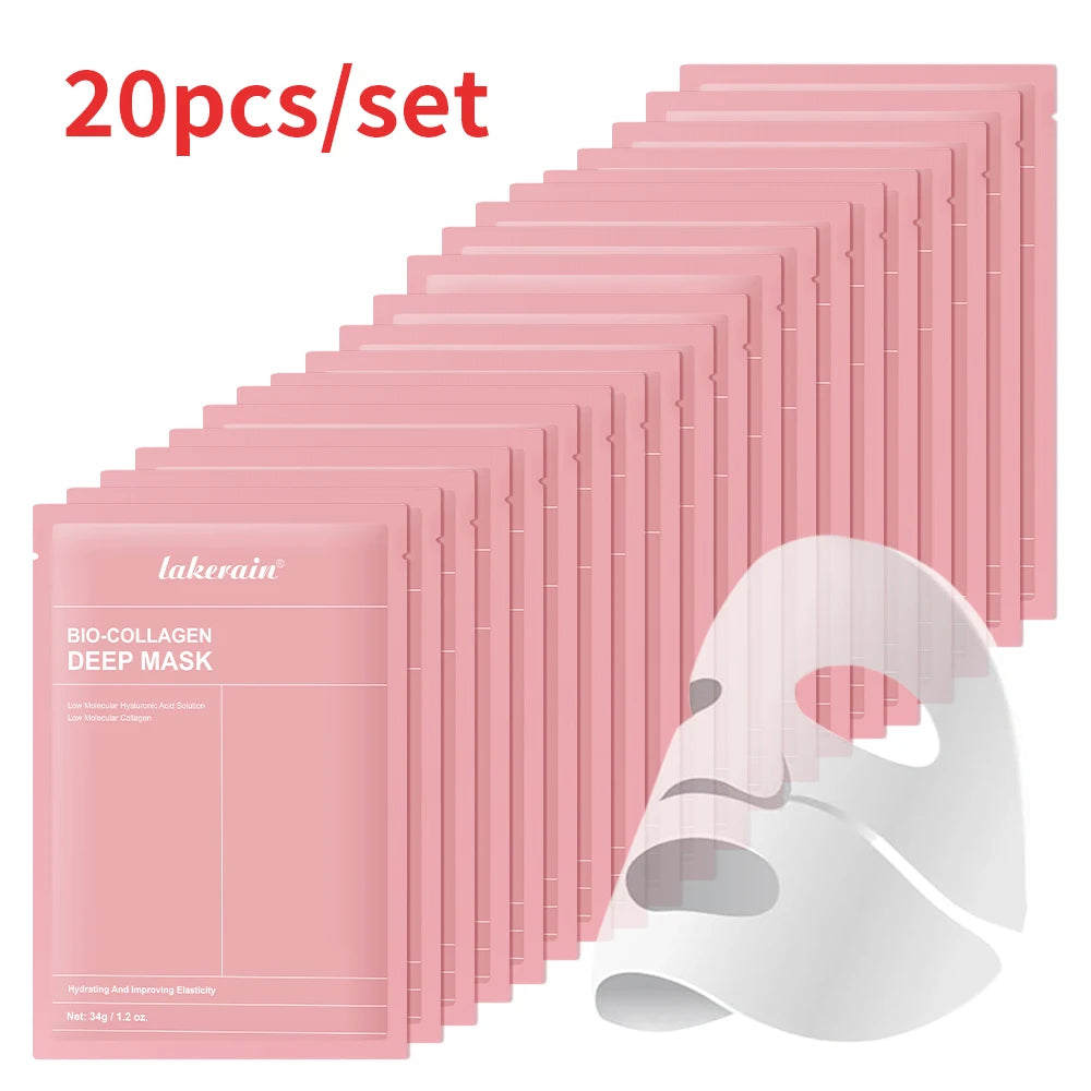 Bio-Collagen Deep Face Mask Shrink Pores Deep Hydrating Overnight Mask Moisturizing Refreshing Brightening Face Skin Care