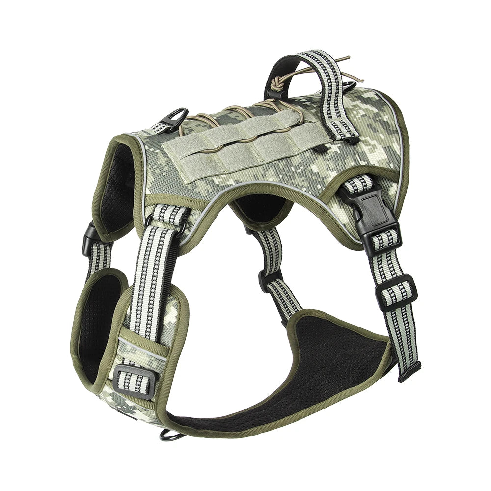 Heavy Duty Tactical Dog Harness Padded Quick Release Vest Pet Training Dog Harness for Set Small Medium Large Dogs Pet Harness