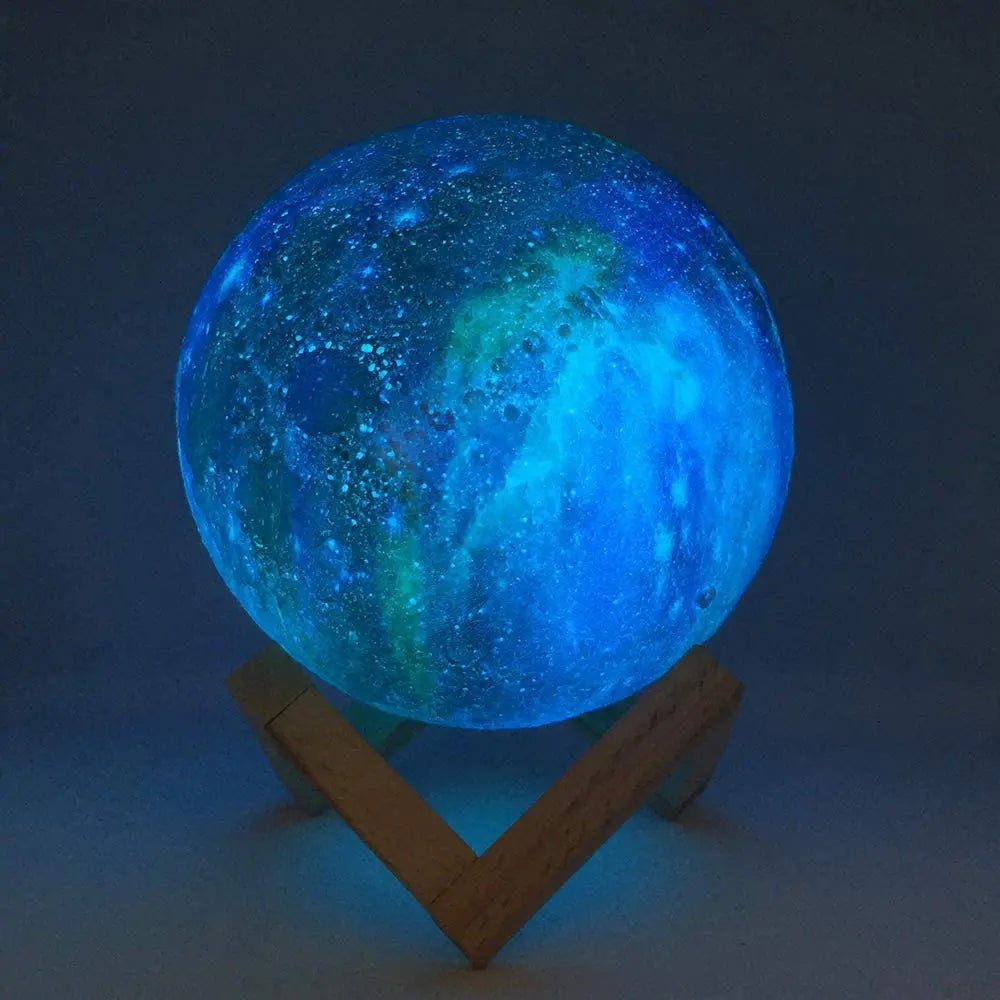 ZK20 3D Printing Moon Lamp Galaxy Moon Light Kids Night Light 16 Color Change Touch Remote Control Galaxy Light Dropshipping