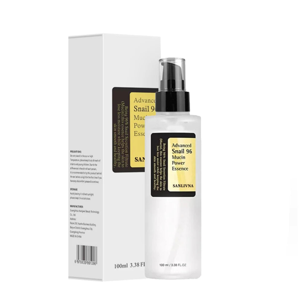 Snail Mucin 96% Power Repairing Essence Makeup 3.38 Fl.Oz 100Ml, Hydrating Serum for Face with Snail Secretion Filtrate for Dull