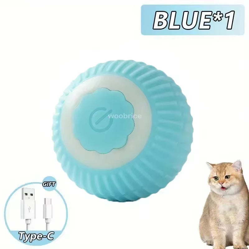 Toys for Cats Toys Interactive Cat Rolling Ball Toys Rechargeable Cat Products Motion Ball Self-Moving Kitten Toysfor Indoor