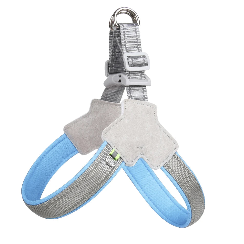 Summer No Pull Dog Harness Puppy Breathable Chest Strap for Small Medium Dogs Cats Travel Walking French Bulldog Pet Accessories