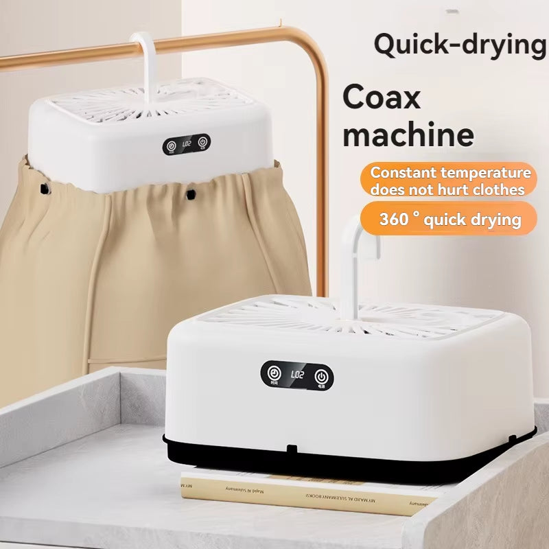 Mini Multifunctional Dryer Electric Clothes Dryer Portable Compact Foldable Laundry Dryer Machine with Dryer Bag and Time Settin
