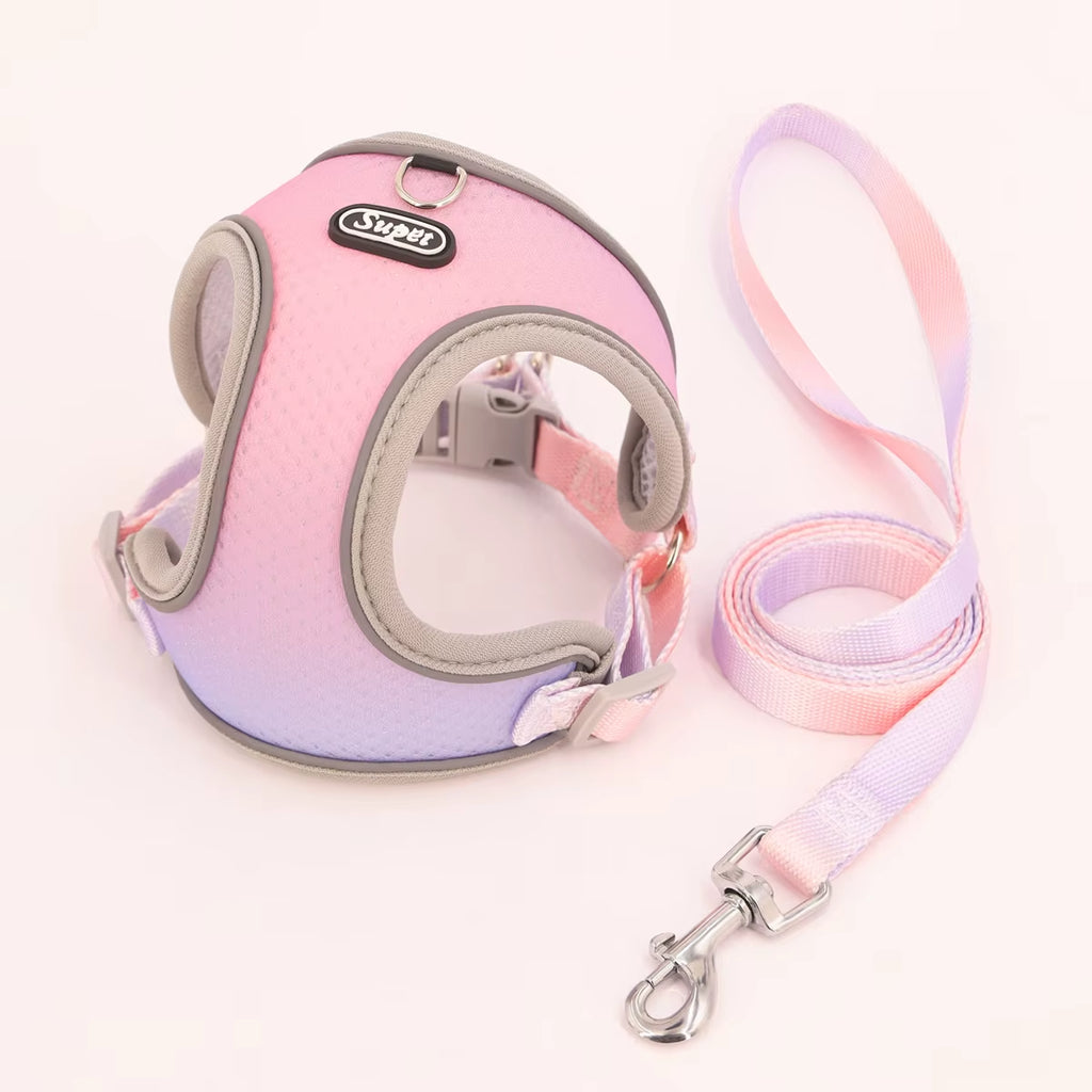 Pet Step-In Dog Harness, Adjustable Reflective Soft Dog Harness, Breathable Dog Vest Harness for Cats Puppy