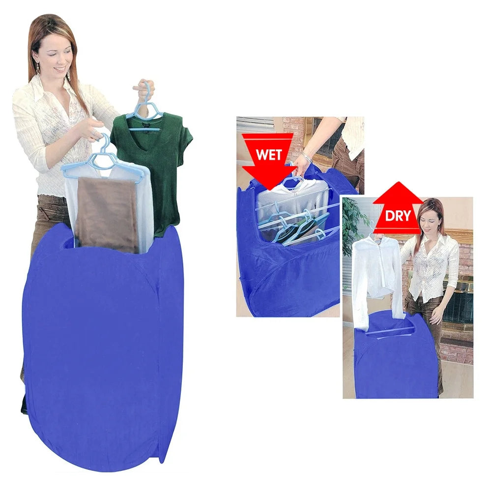 Electric Clothes Dryer Drying Machine Mini Air Clothes Dryer Fast Folding Drying Machine Bag Box with Heater Electric Laundry Drying Rack