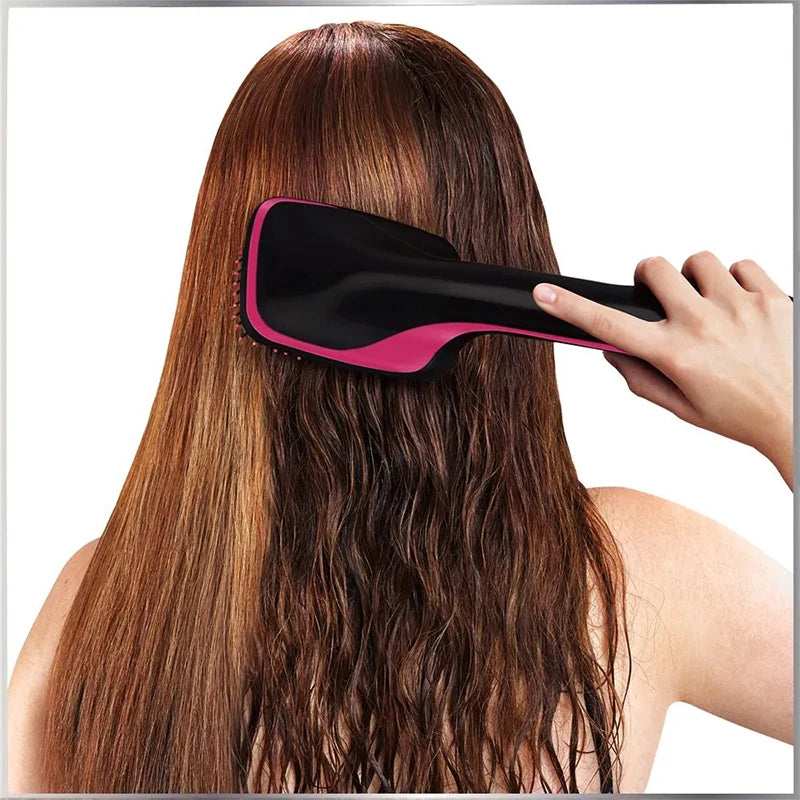 Professional Salon One-Step Hair Dryer and Hot Air Brush Electric Fast Heating Blow Dryer Brush Straightening Comb