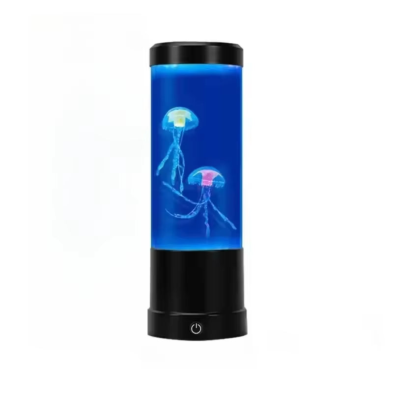 Jellyfish Lamp LED 7Colors Mood Color-Changing LED Aquarium Ocean Night Light Bedroom Desktop Decor Light Birthday Gift for Kids