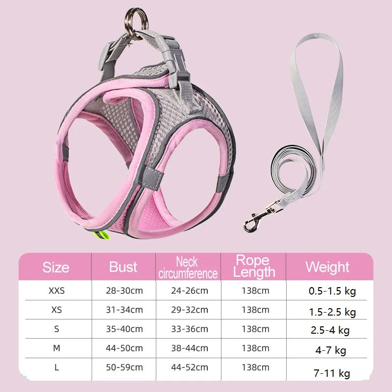 Dog Harness Small Breed Harness for a Small Dog Large Dog Harness Harnait Chest GXQ03
