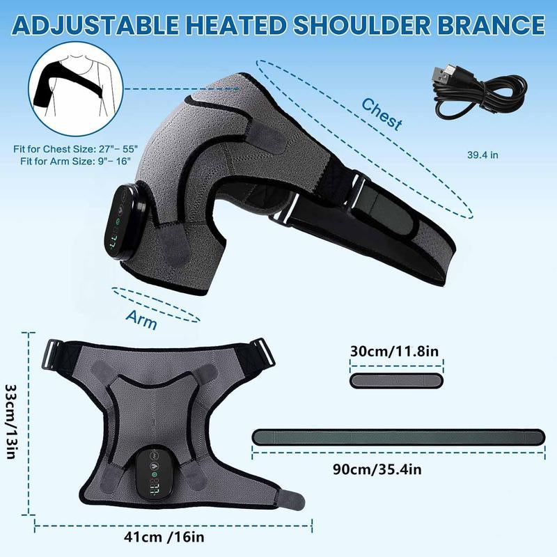 Electric Shoulder, Heating Vibration Massager, Shoulder Massager for Back & Neck, Back Massager, Fascia Release for Neck and Shoulder, Body Care Products, Shoulder Protection
