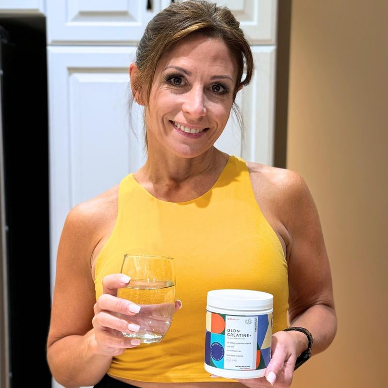 GLDN CREATINE for Women & Men with HMB Vitamin D3 and Vitamin K2 for GLP Reaction Support 30 Servings Unflavored Supplement