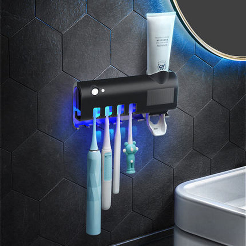 Smart Toothbrush Sterilizer Ultraviolet Sterilization Perforation-Free Wall-Mounted Toothbrush Holder