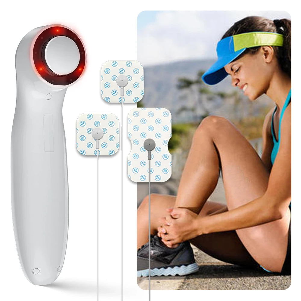Handheld Ultra Sound Therapy Ultrasonic Muscle Recovery Tens Fisioterapia Machine Red Light Therapy Device Body Massager
