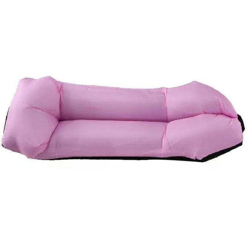 2024Trend Outdoor Products Fast Infaltable Air Sofa Bed Good Quality Sleeping Bag Inflatable Air Bag Lazy Bagbeach Sofa 240*70Cm
