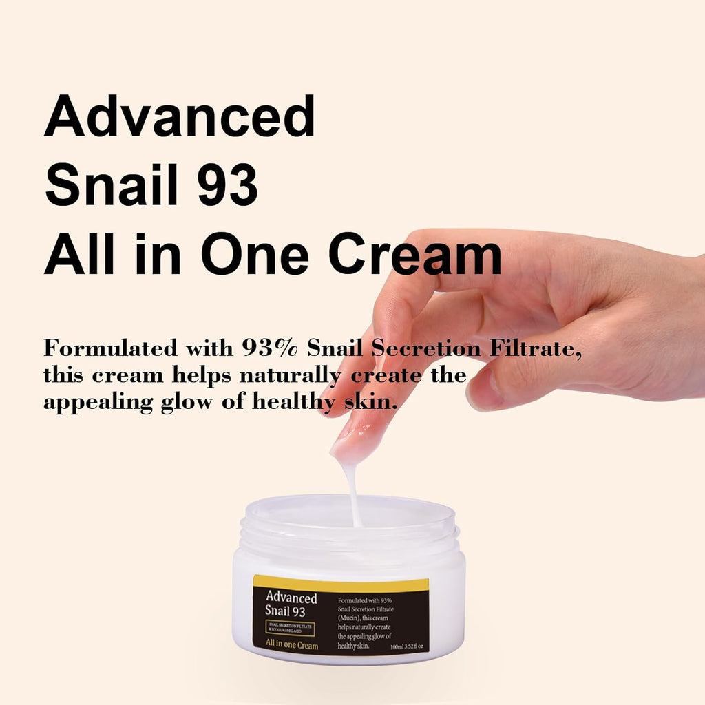 Snail Essence Duo - Snail Mucin Essence & Snail Mucin Cream, Hydrate and Improve Dark Spots & Antia Ging Benefits, Korean Skincare