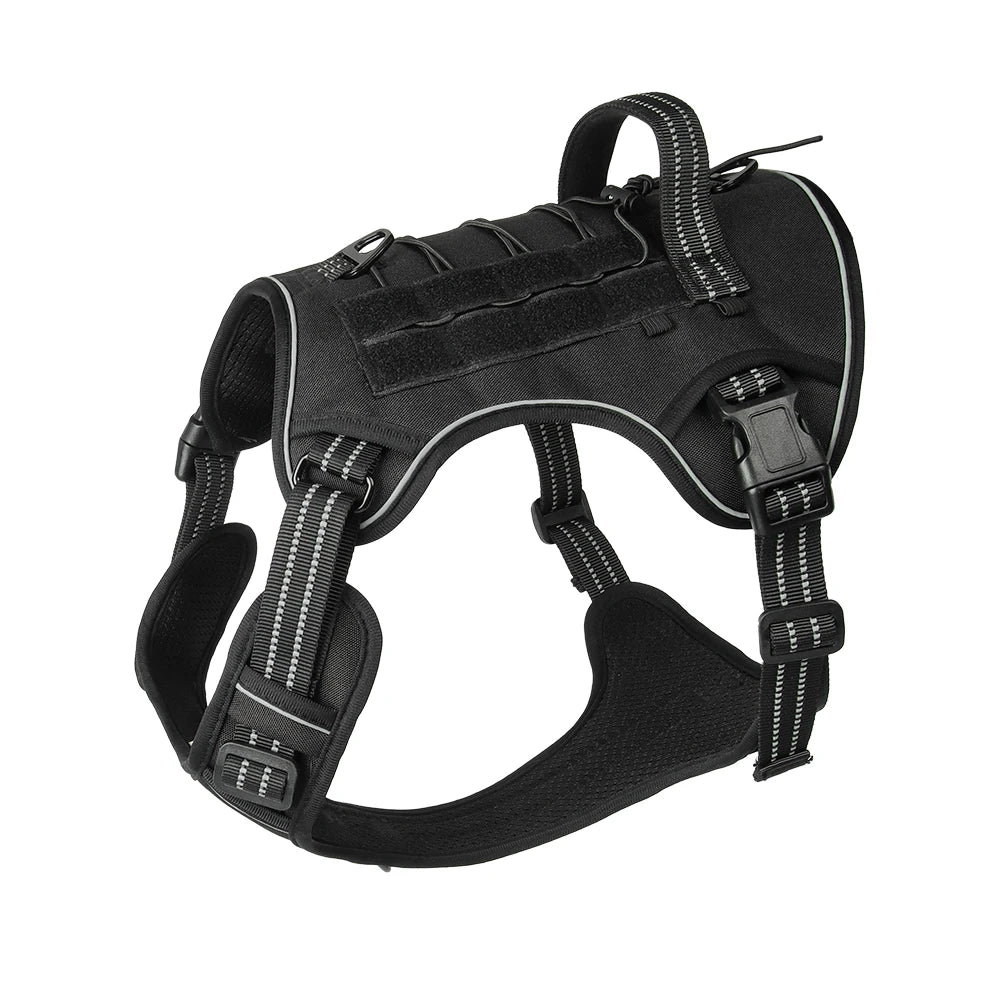 Heavy Duty Tactical Dog Harness Padded Quick Release Vest Pet Training Dog Harness for Set Small Medium Large Dogs Pet Harness